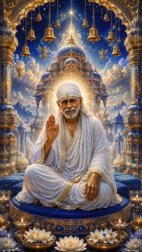 Saibaba stiing in the temple image (7)